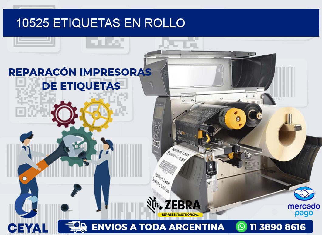 10525 ETIQUETAS EN ROLLO