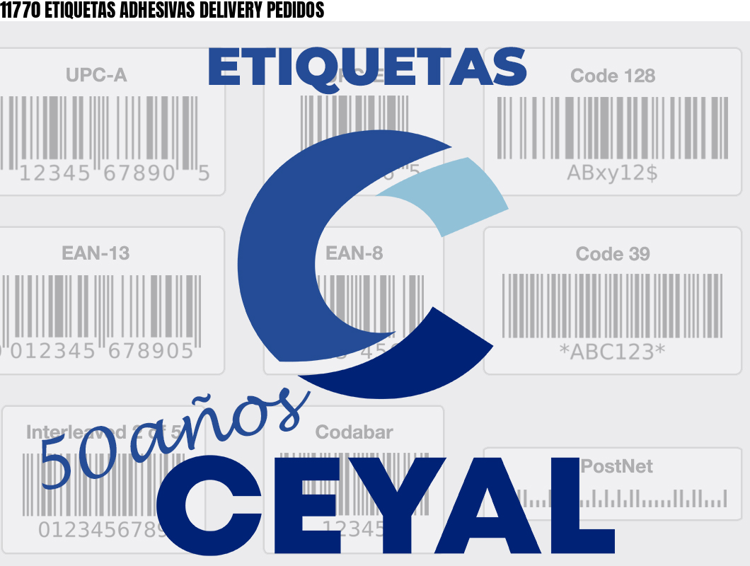 11770 ETIQUETAS ADHESIVAS DELIVERY PEDIDOS