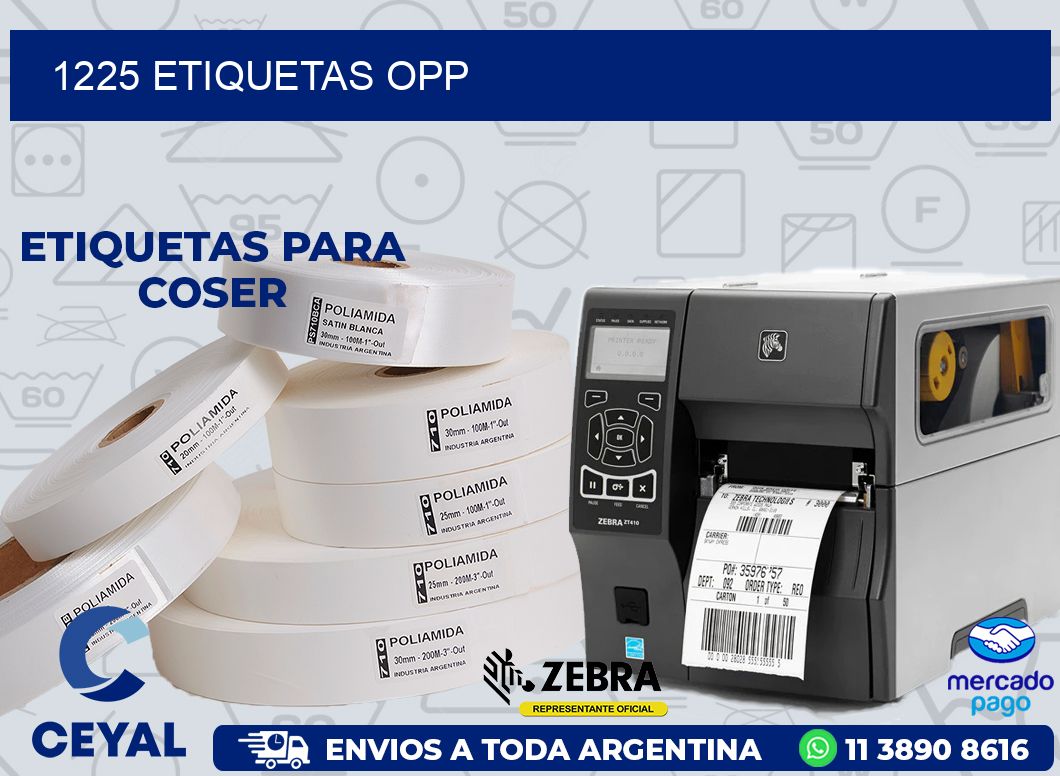 1225 ETIQUETAS OPP