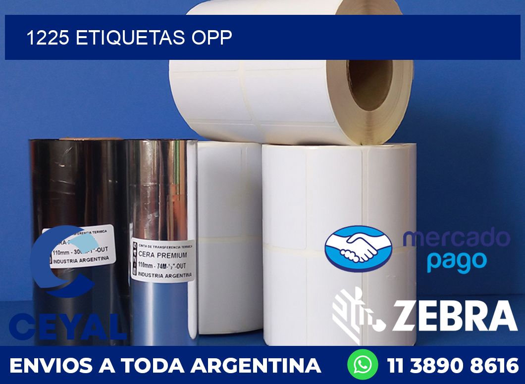 1225 ETIQUETAS OPP