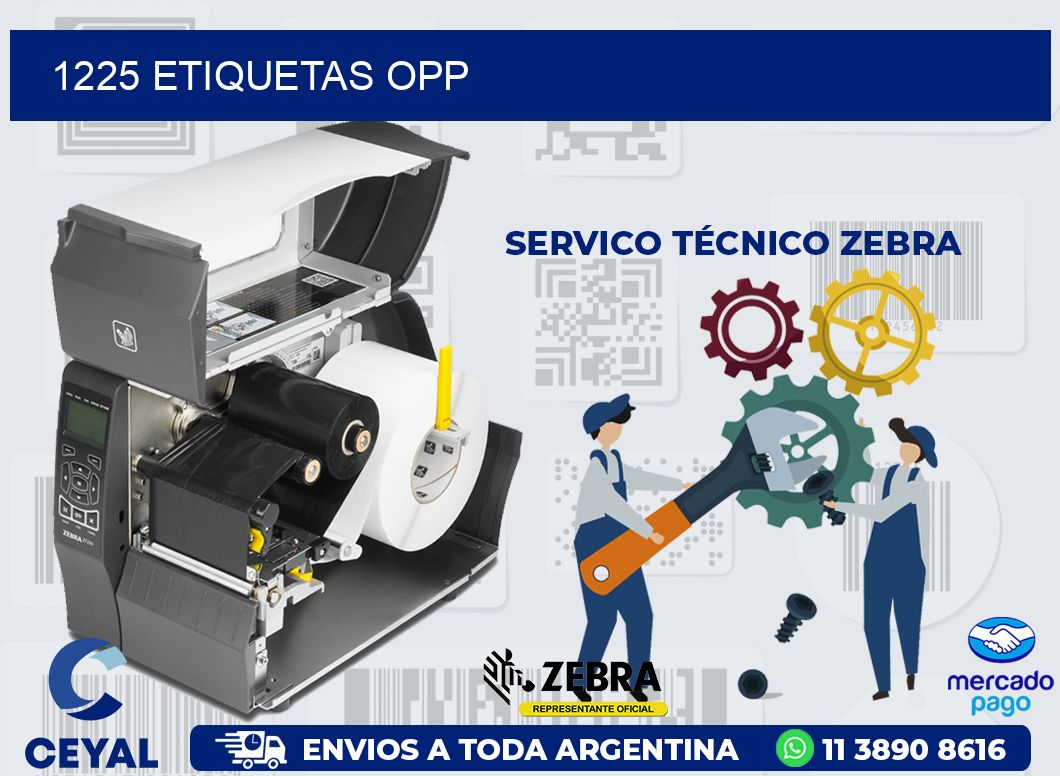1225 ETIQUETAS OPP