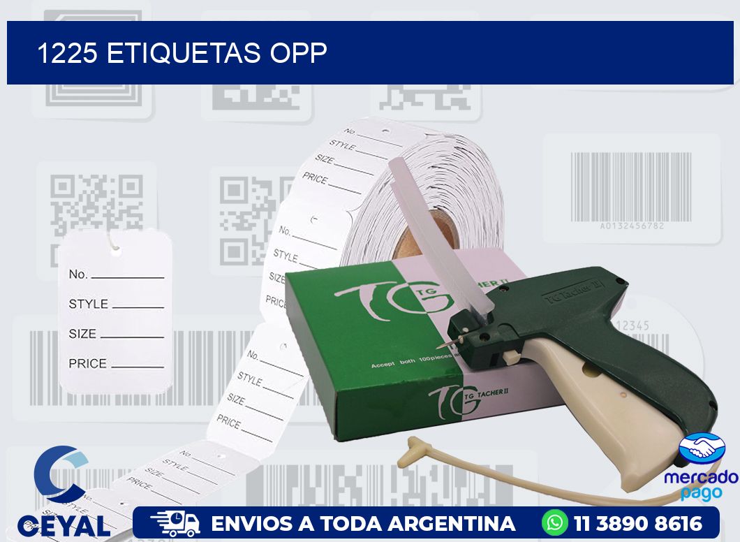 1225 ETIQUETAS OPP