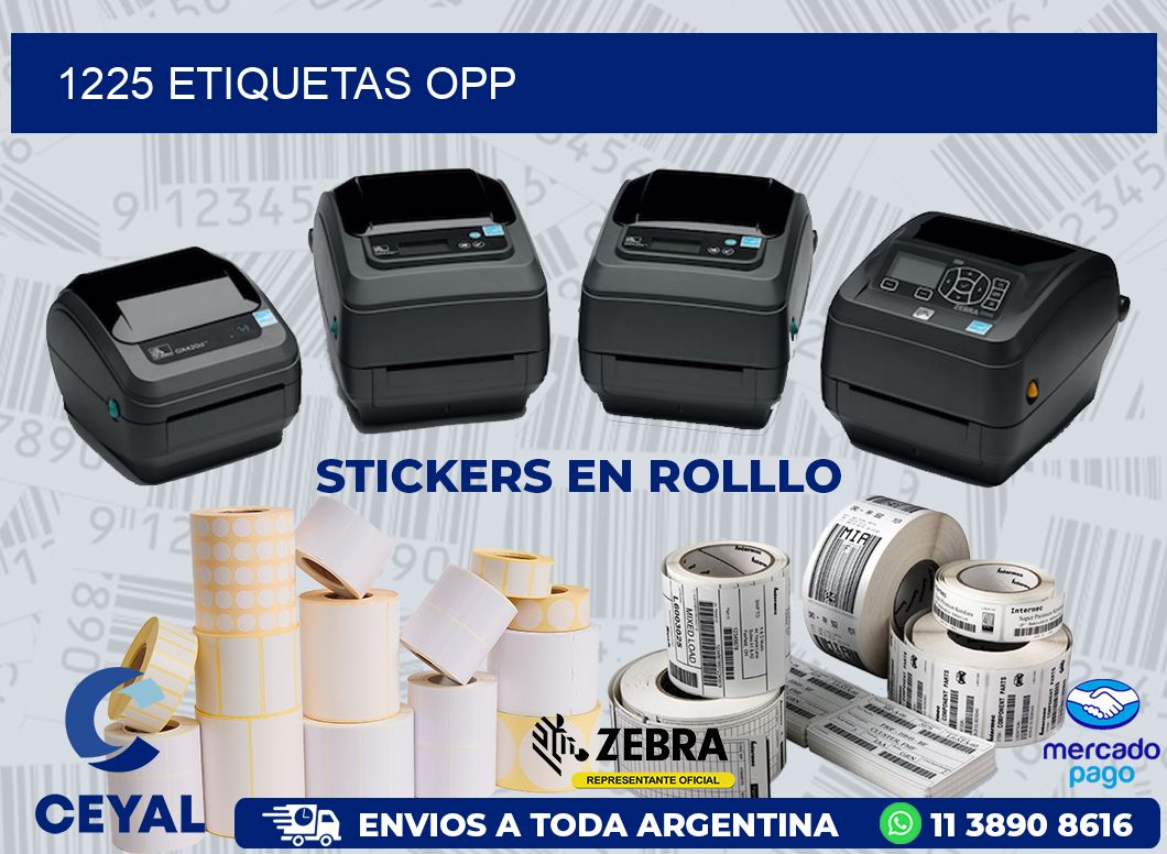 1225 ETIQUETAS OPP
