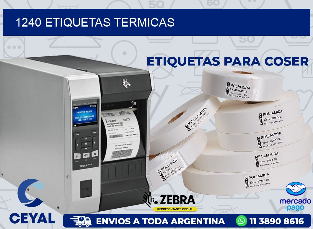 1240 ETIQUETAS TERMICAS