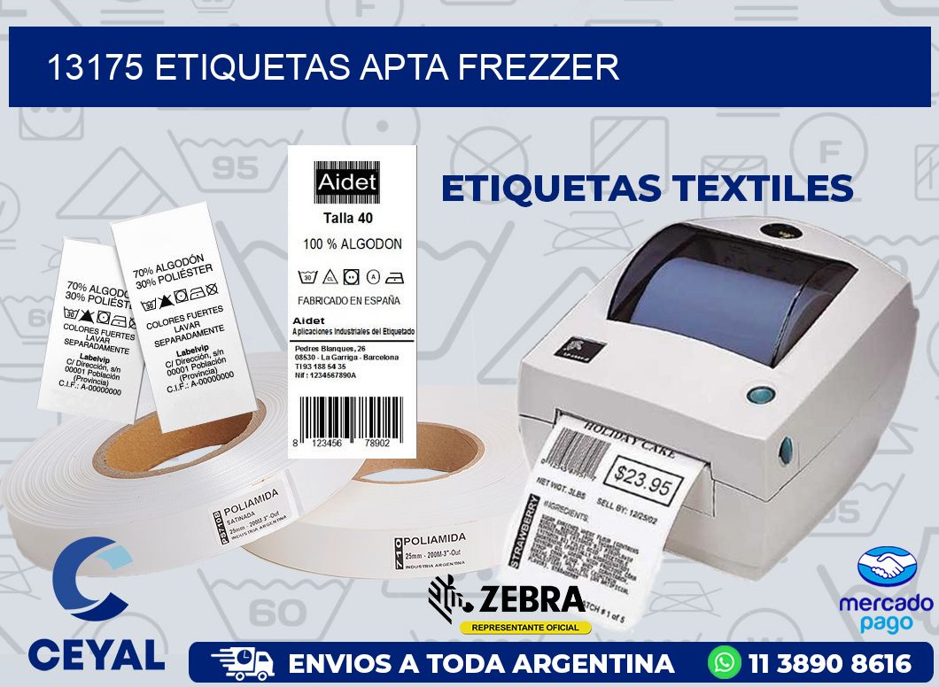 13175 ETIQUETAS APTA FREZZER