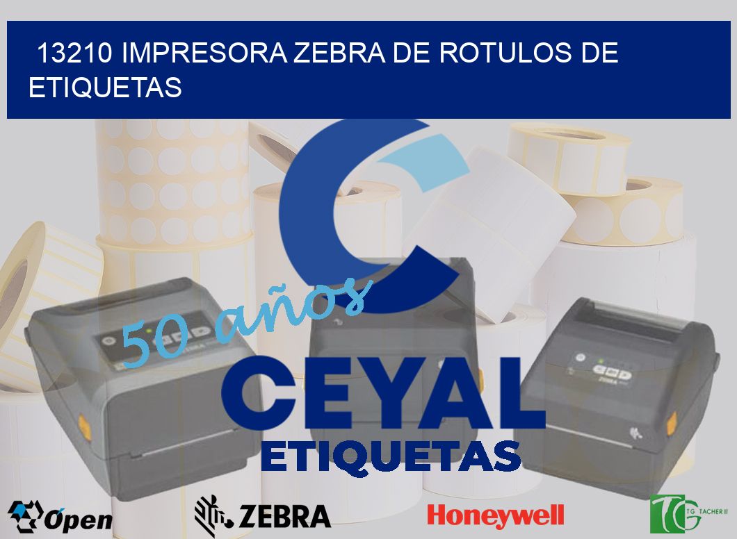 13210 IMPRESORA ZEBRA DE ROTULOS DE ETIQUETAS