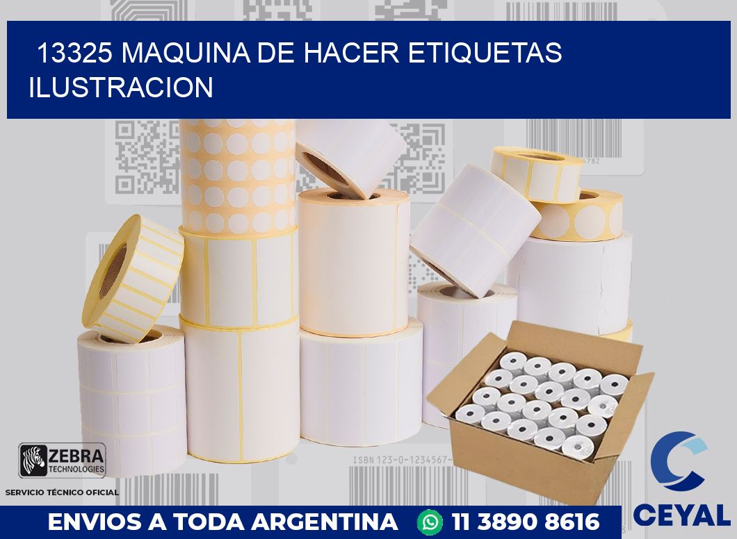 13325 MAQUINA DE HACER ETIQUETAS ILUSTRACION