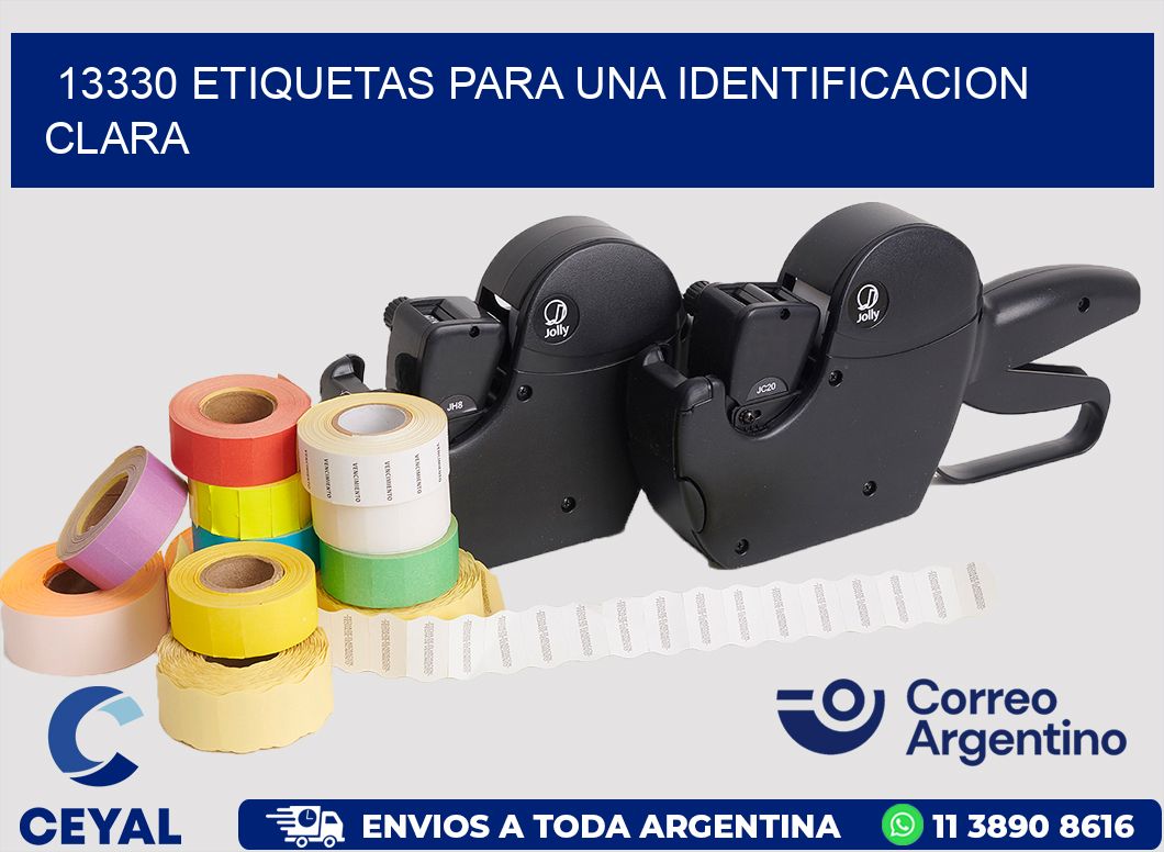 13330 ETIQUETAS PARA UNA IDENTIFICACION CLARA