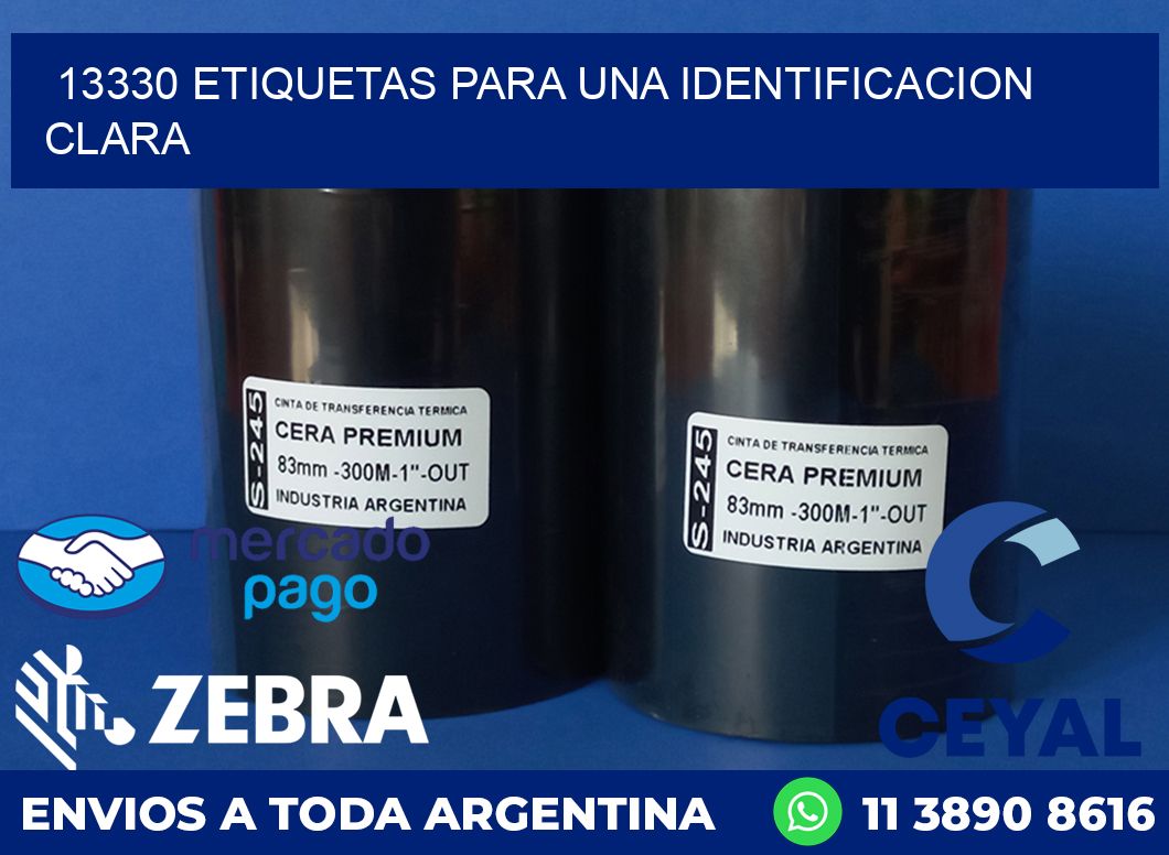 13330 ETIQUETAS PARA UNA IDENTIFICACION CLARA