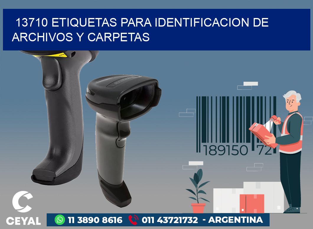 13710 ETIQUETAS PARA IDENTIFICACION DE ARCHIVOS Y CARPETAS