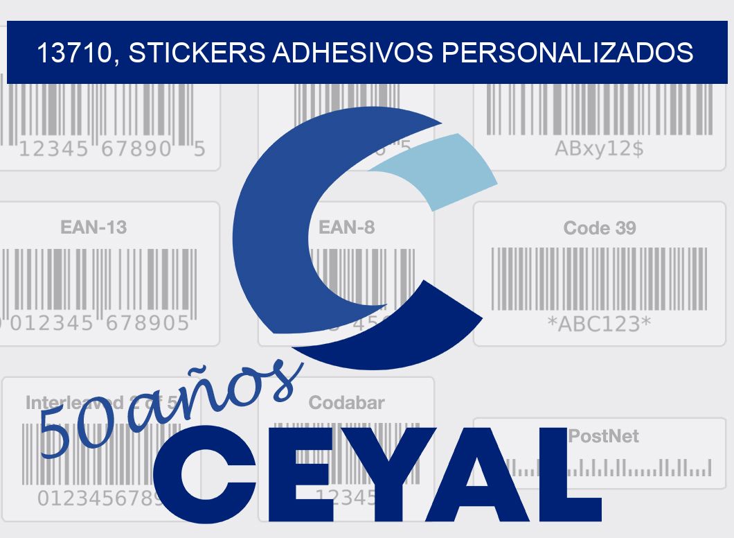 13710, stickers adhesivos personalizados