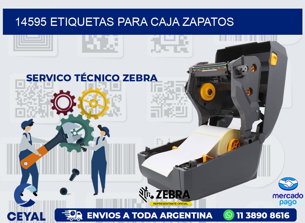 14595 ETIQUETAS PARA CAJA ZAPATOS