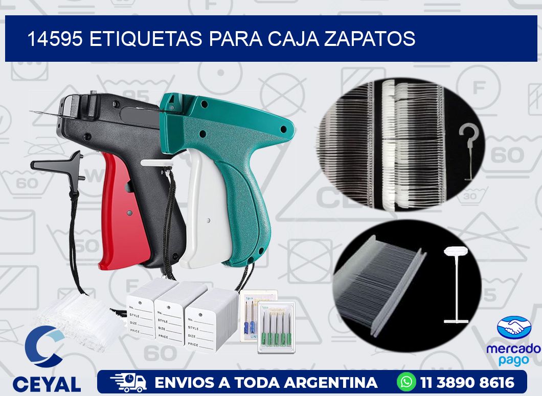 14595 ETIQUETAS PARA CAJA ZAPATOS