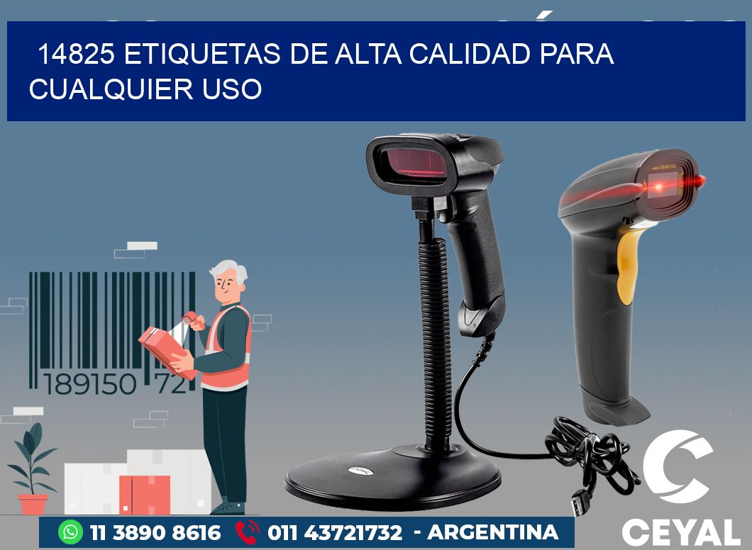 14825 ETIQUETAS DE ALTA CALIDAD PARA CUALQUIER USO