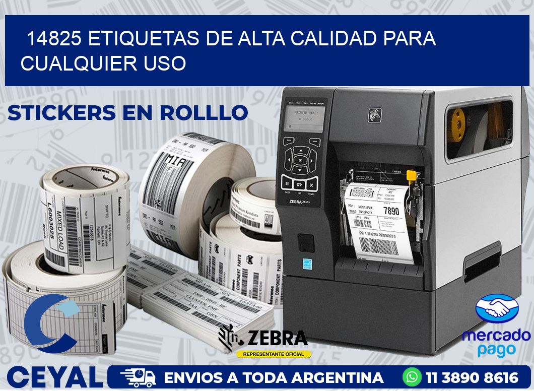 14825 ETIQUETAS DE ALTA CALIDAD PARA CUALQUIER USO