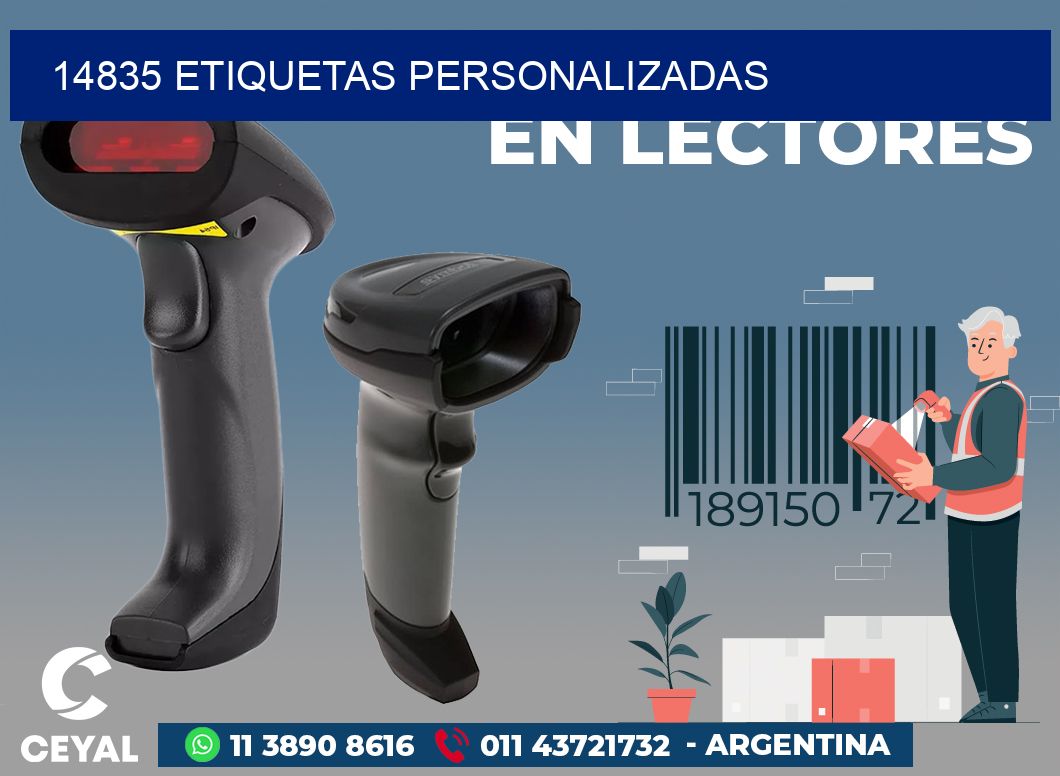 14835 ETIQUETAS PERSONALIZADAS