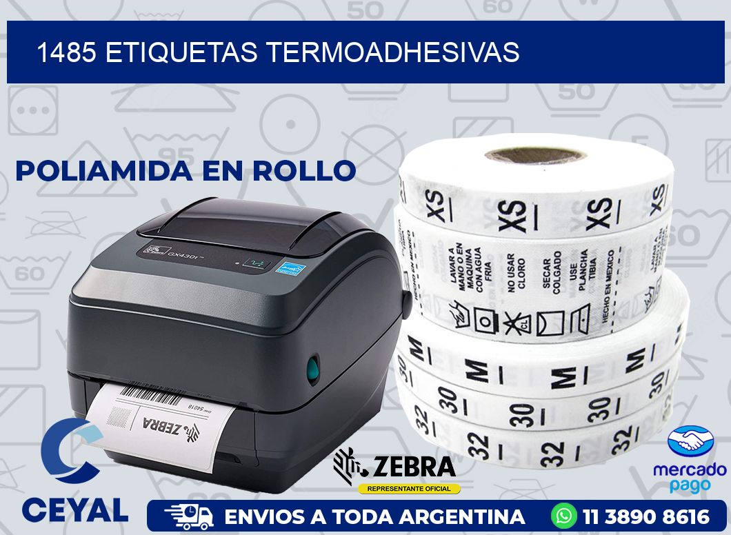 1485 ETIQUETAS TERMOADHESIVAS