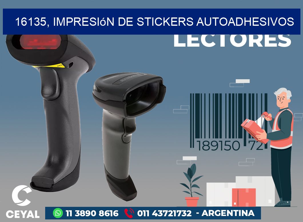 16135, impresión de stickers autoadhesivos