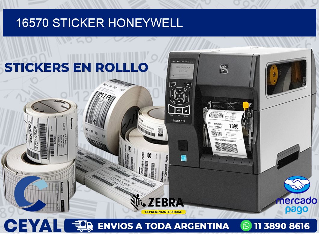 16570 STICKER HONEYWELL