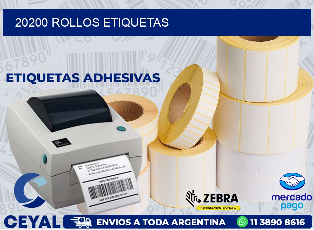 20200 ROLLOS ETIQUETAS