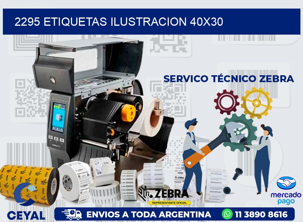 2295 ETIQUETAS ILUSTRACION 40X30