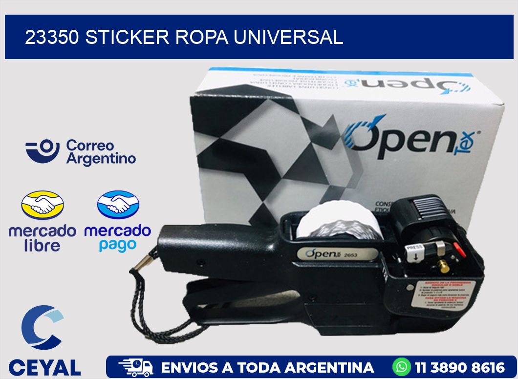 23350 STICKER ROPA UNIVERSAL