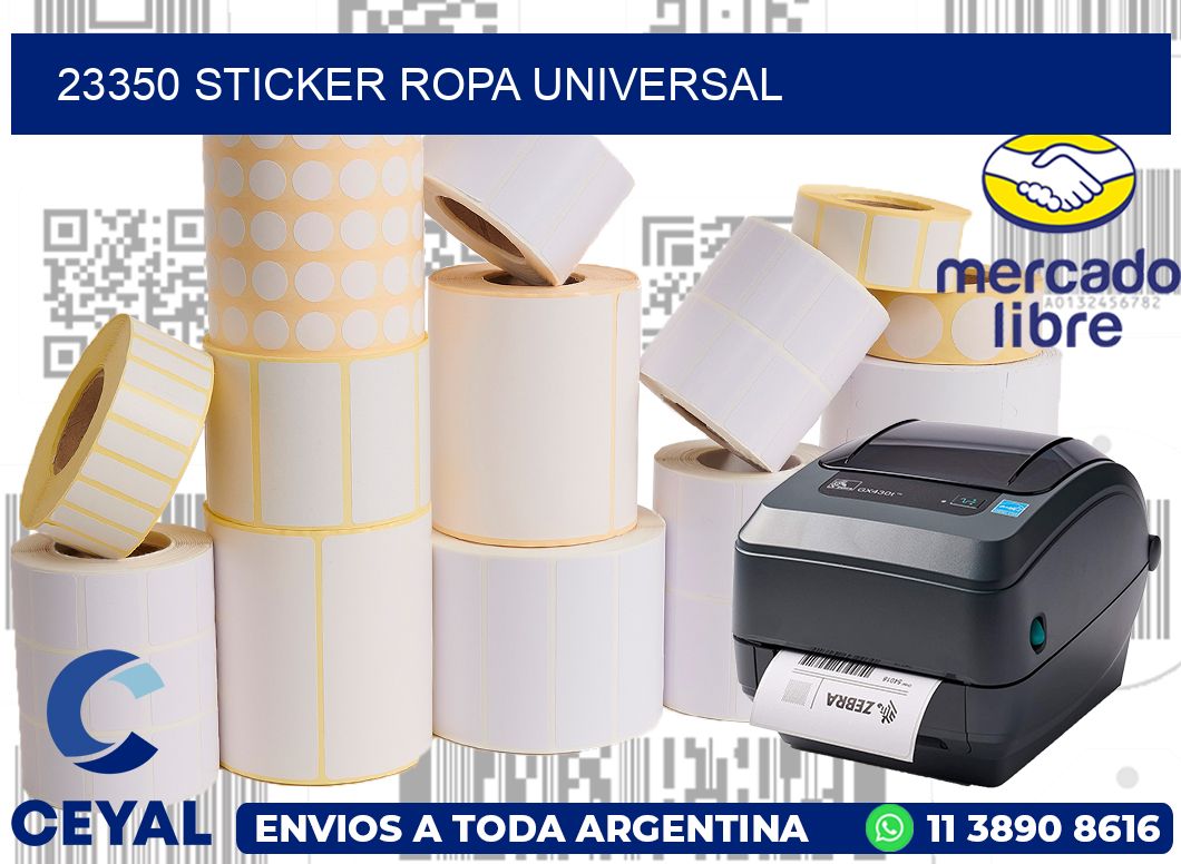 23350 STICKER ROPA UNIVERSAL