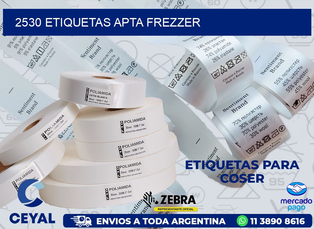 2530 ETIQUETAS APTA FREZZER