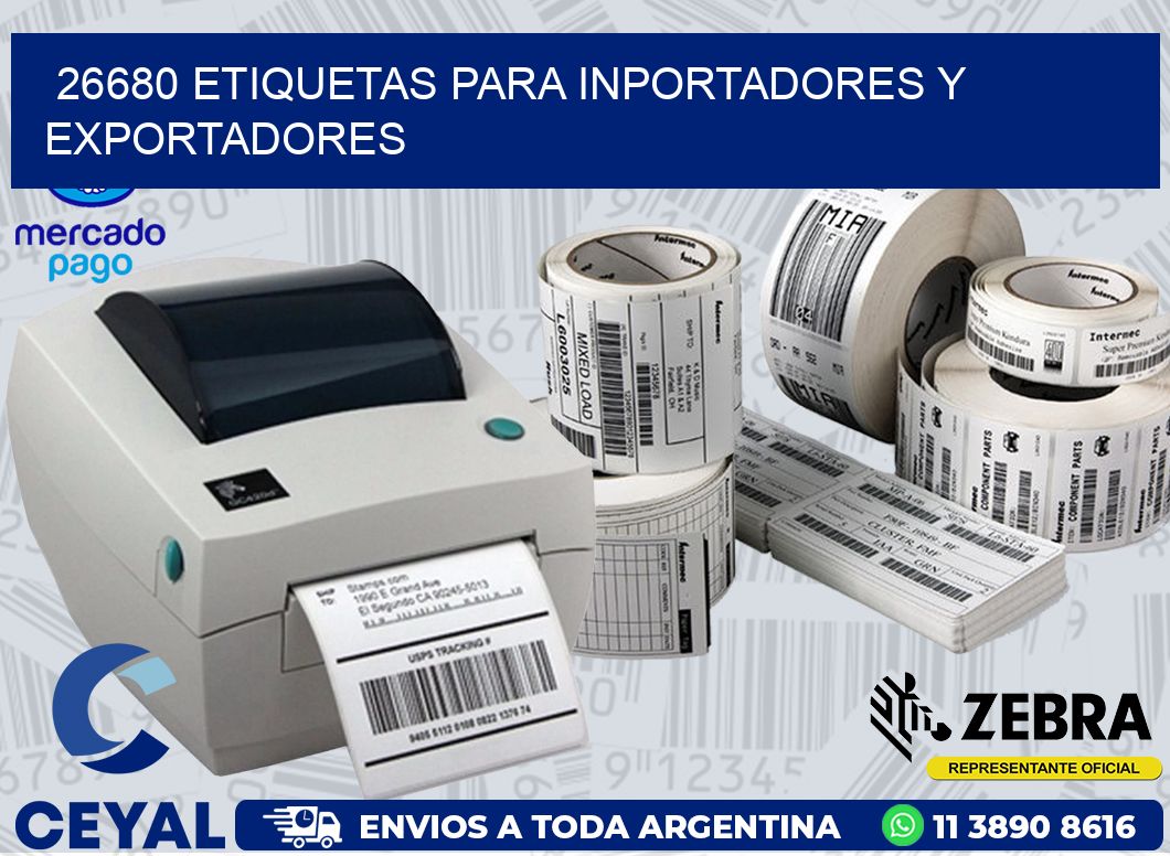 26680 ETIQUETAS PARA INPORTADORES Y EXPORTADORES