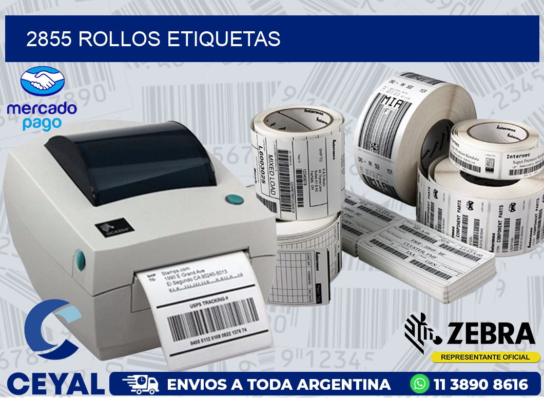 2855 ROLLOS ETIQUETAS