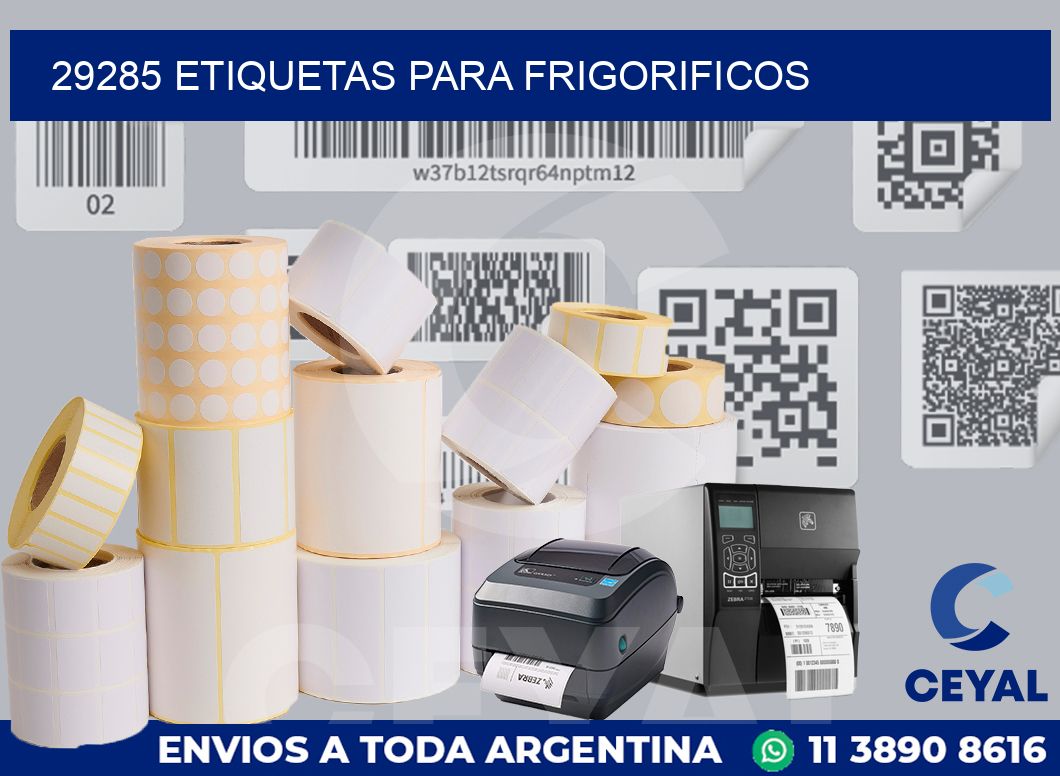 29285 ETIQUETAS PARA FRIGORIFICOS