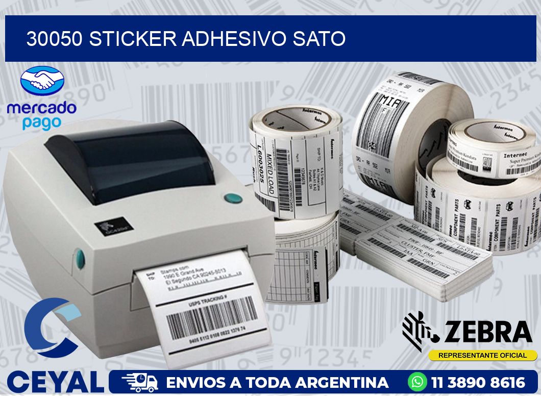 30050 STICKER ADHESIVO SATO