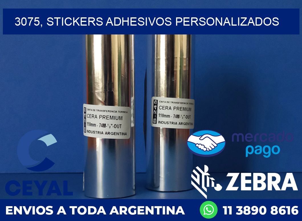 3075, stickers adhesivos personalizados