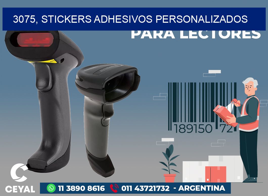 3075, stickers adhesivos personalizados