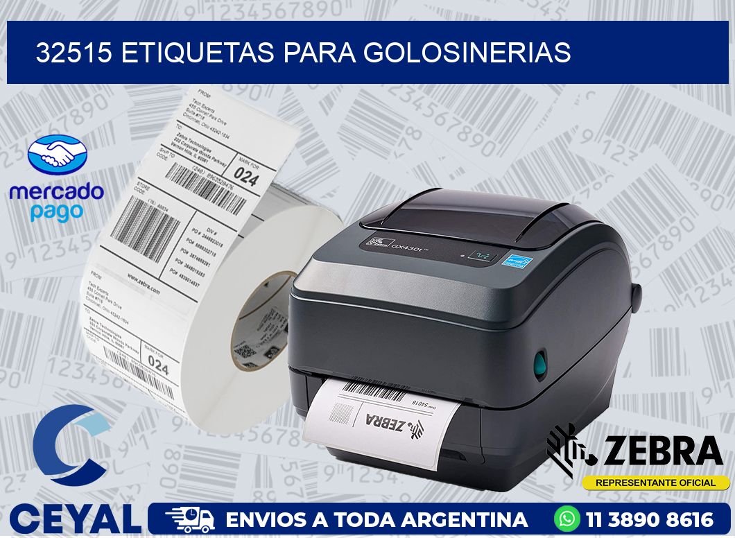 32515 ETIQUETAS PARA GOLOSINERIAS