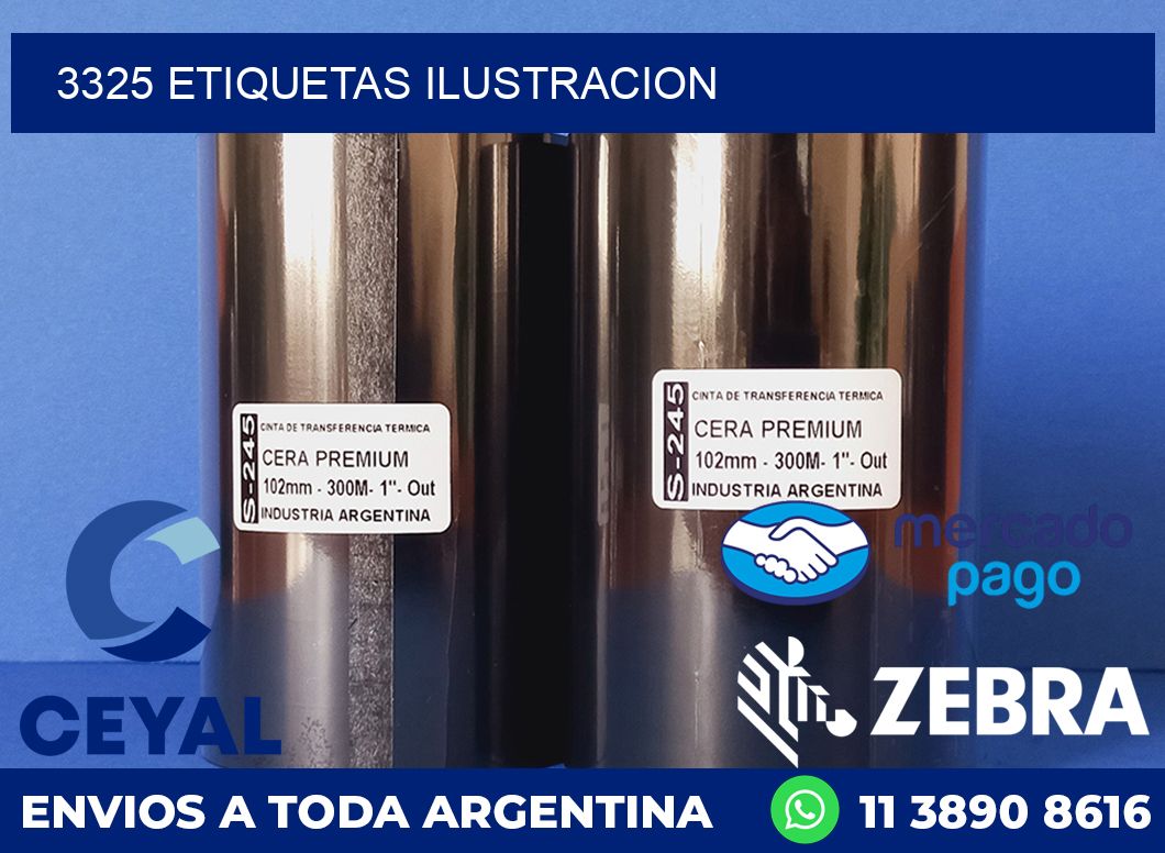 3325 ETIQUETAS ILUSTRACION