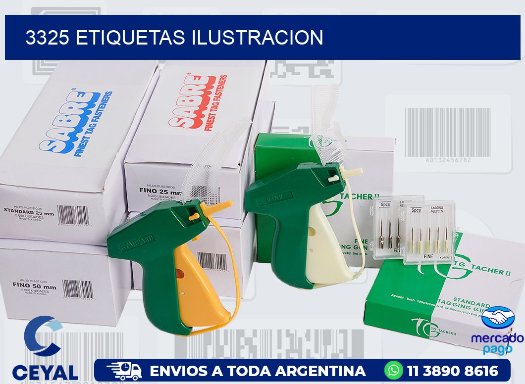 3325 ETIQUETAS ILUSTRACION