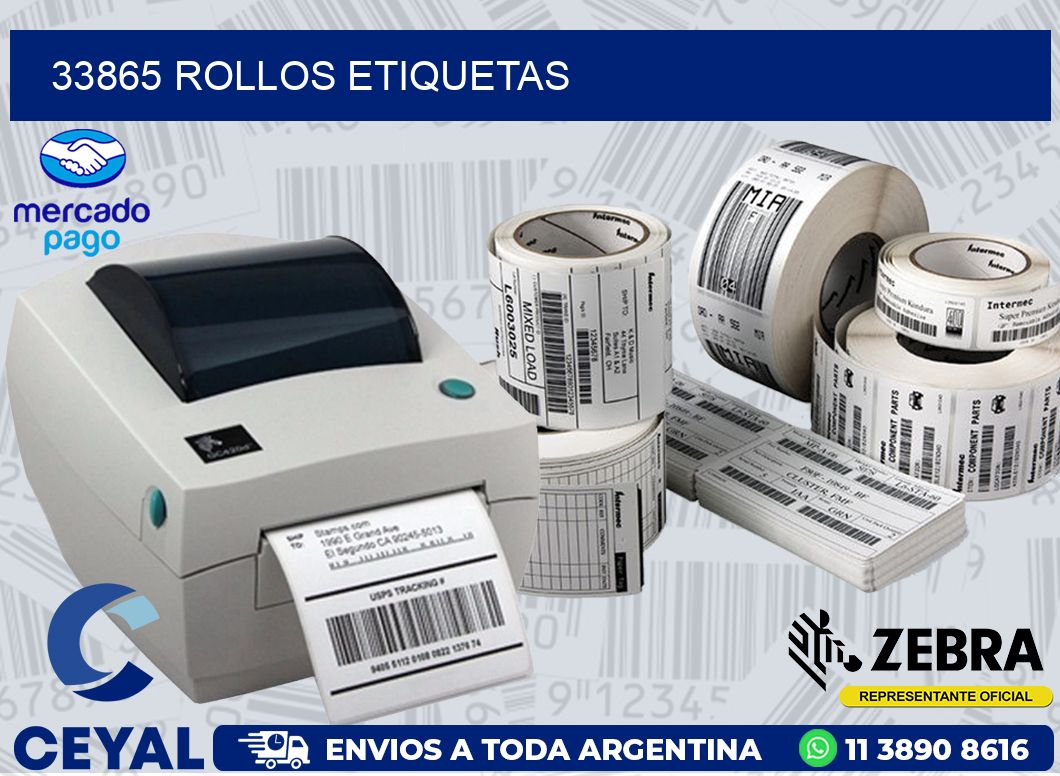 33865 ROLLOS ETIQUETAS