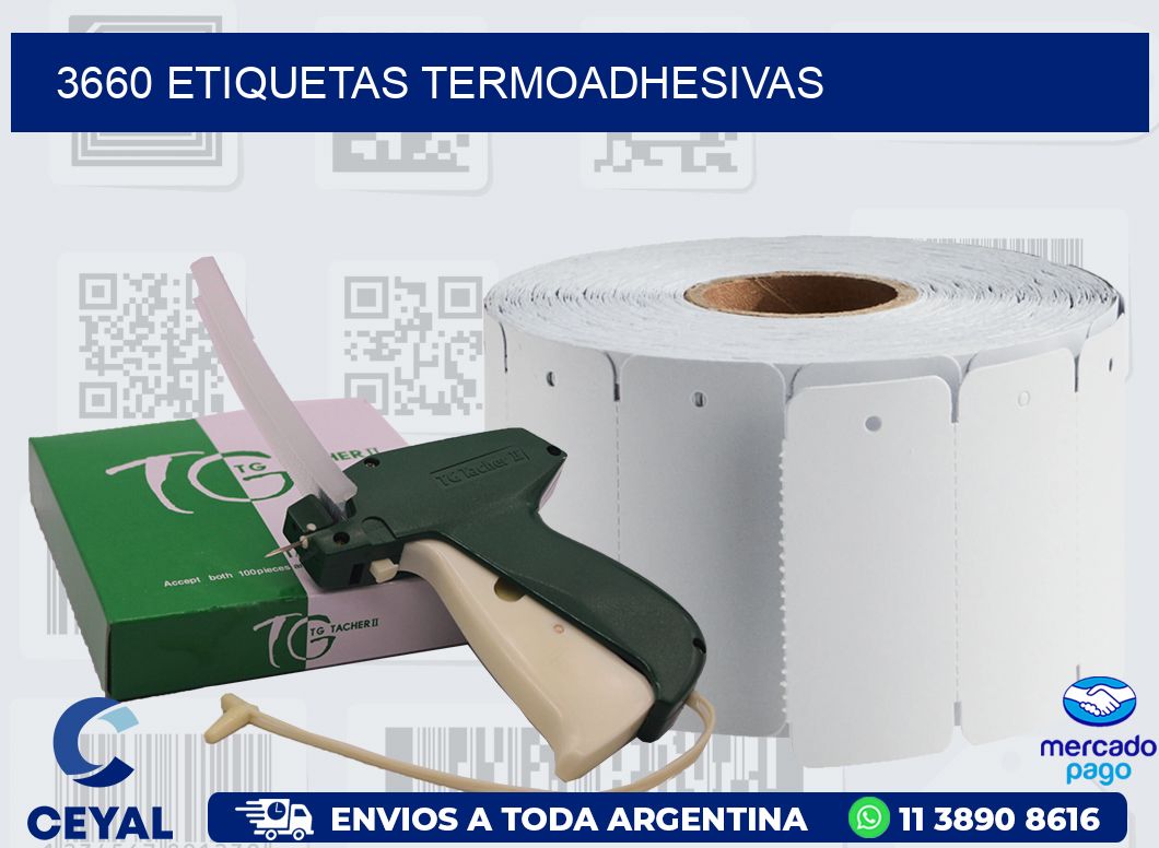 3660 ETIQUETAS TERMOADHESIVAS