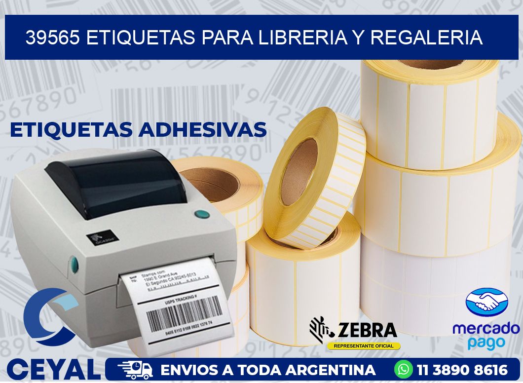39565 ETIQUETAS PARA LIBRERIA Y REGALERIA