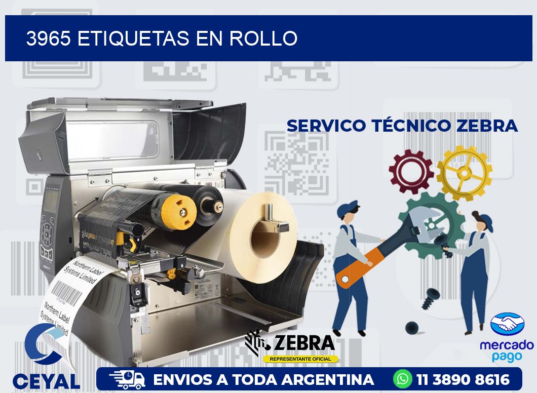 3965 ETIQUETAS EN ROLLO