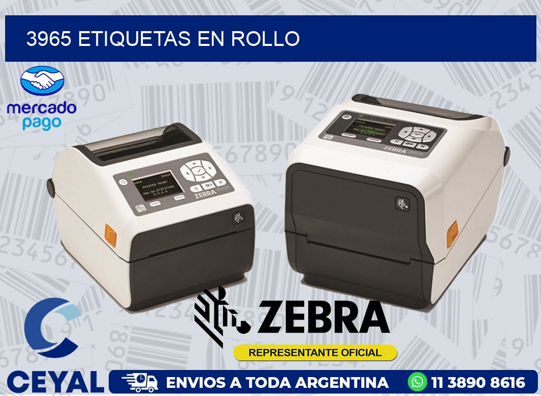 3965 ETIQUETAS EN ROLLO