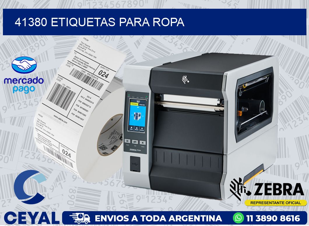 41380 ETIQUETAS PARA ROPA