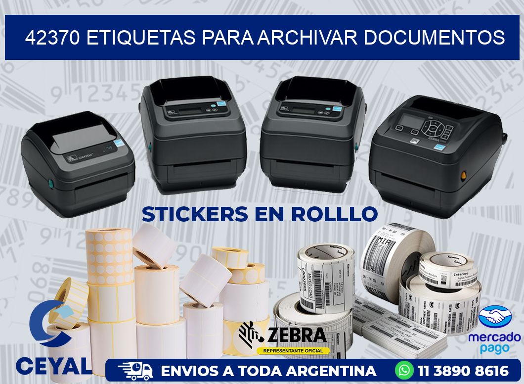 42370 ETIQUETAS PARA ARCHIVAR DOCUMENTOS