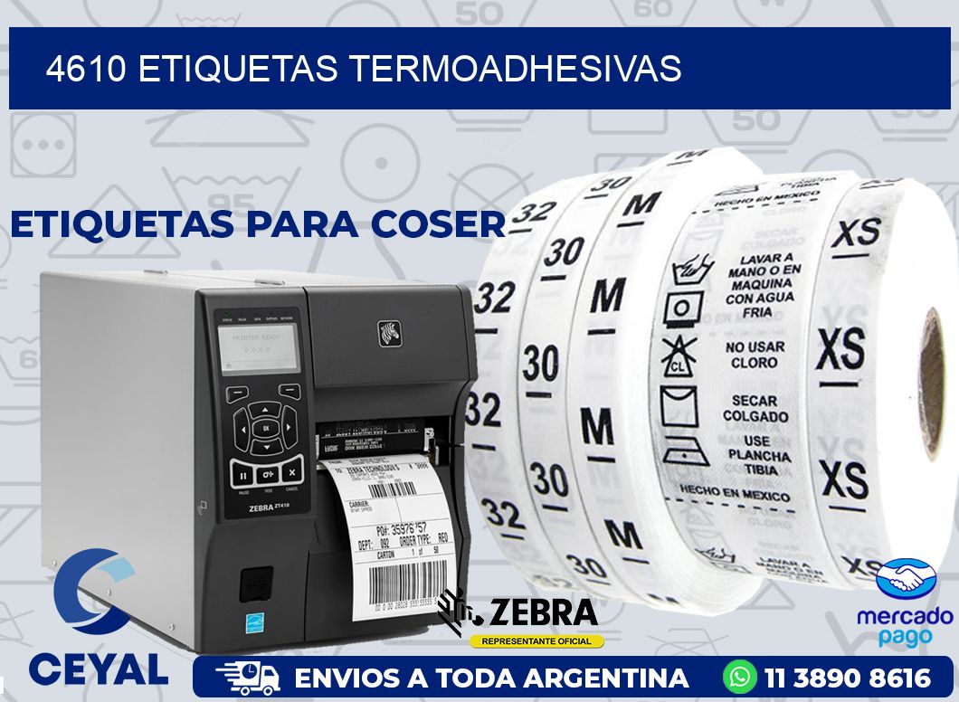 4610 ETIQUETAS TERMOADHESIVAS