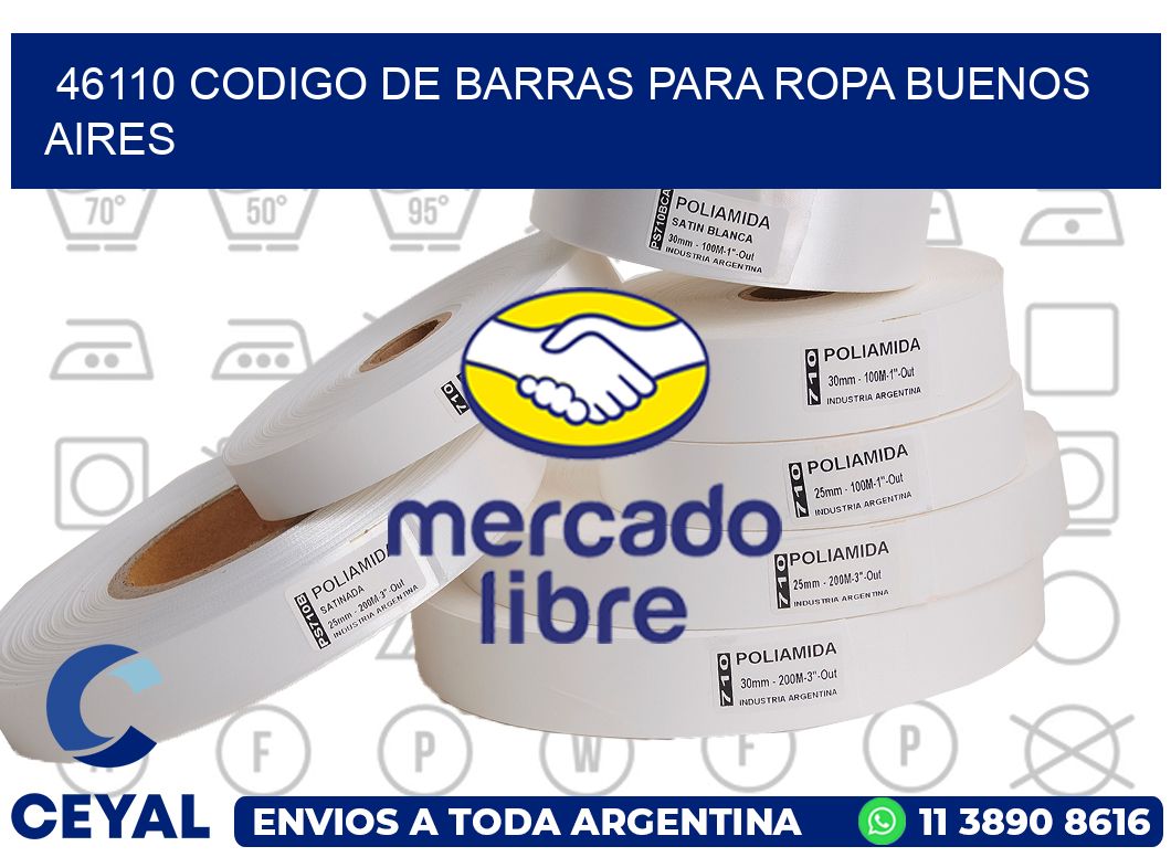 46110 CODIGO DE BARRAS PARA ROPA BUENOS AIRES