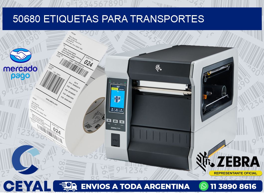 50680 ETIQUETAS PARA TRANSPORTES