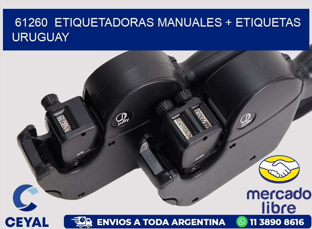 61260  ETIQUETADORAS MANUALES + ETIQUETAS URUGUAY