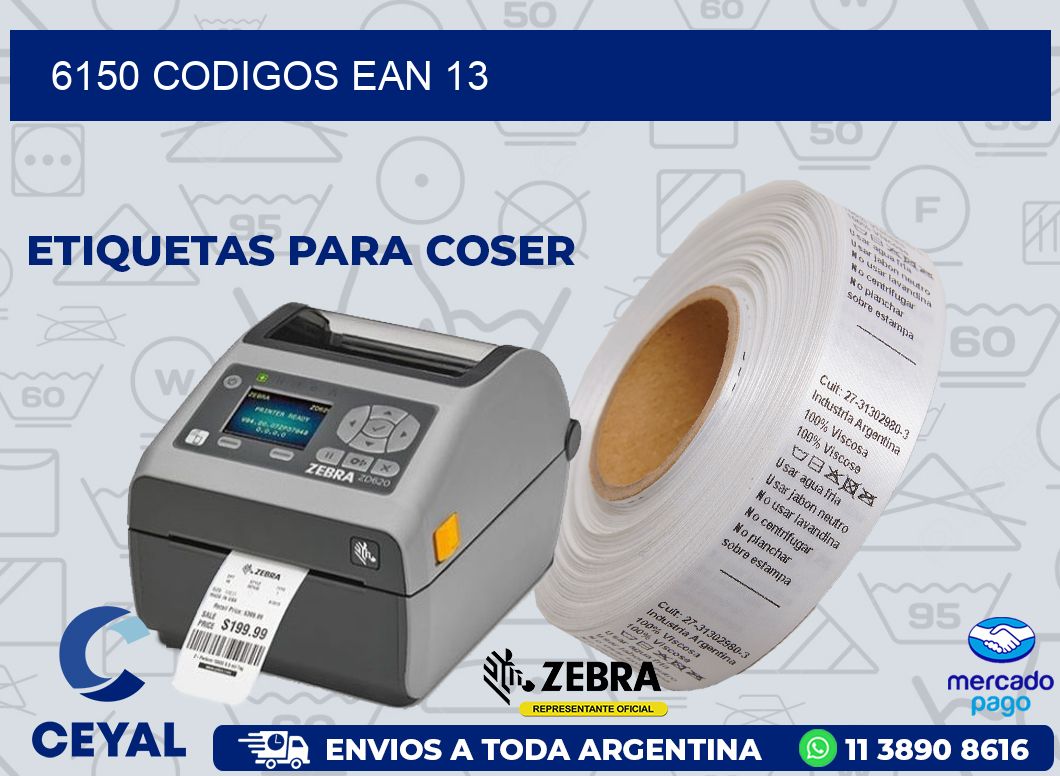 6150 CODIGOS EAN 13