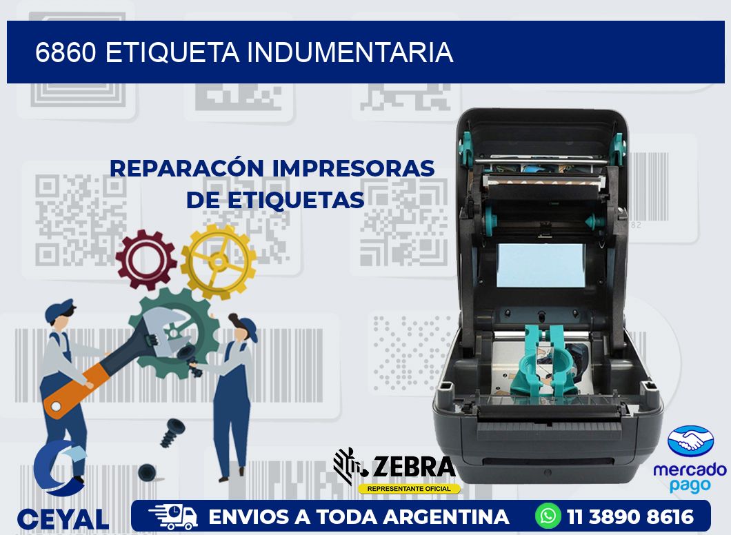 6860 ETIQUETA INDUMENTARIA